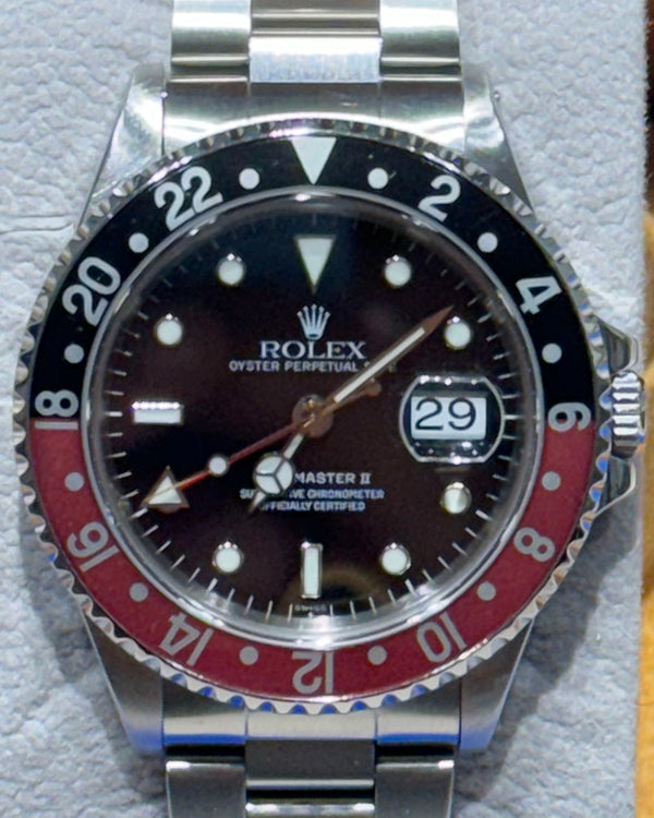 Rolex GMT-Master II "Coke" 40MM Black Dial Oyster Bracelet (16710)