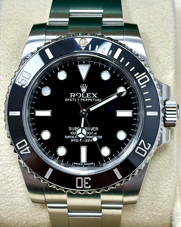 Rolex Submariner No-Date 40MM Black Dial Oyster Bracelet (114060)