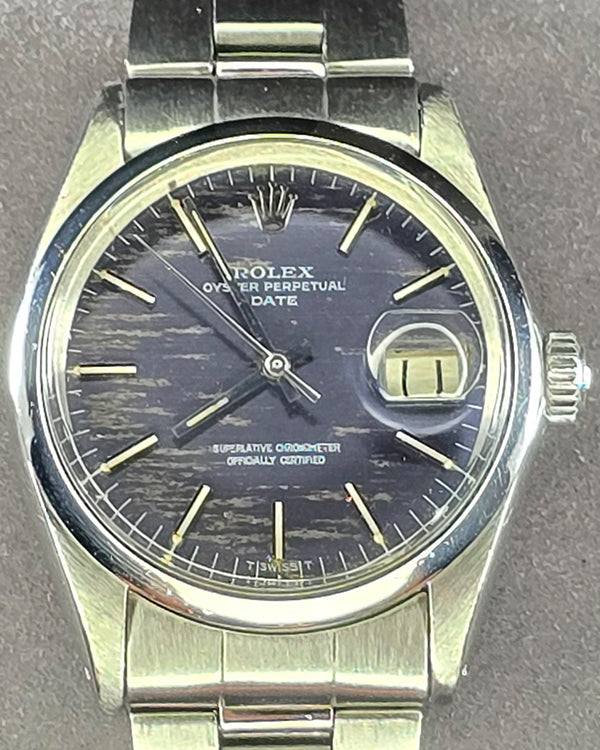 Rolex Oyster Perpetual Date 34MM Tropical Blue Dial Oyster Bracelet (1500)