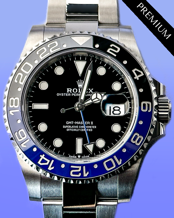 2024 Rolex GMT-Master II "Batman" 40MM Black Dial Oyster Bracelet (126710BLNR)