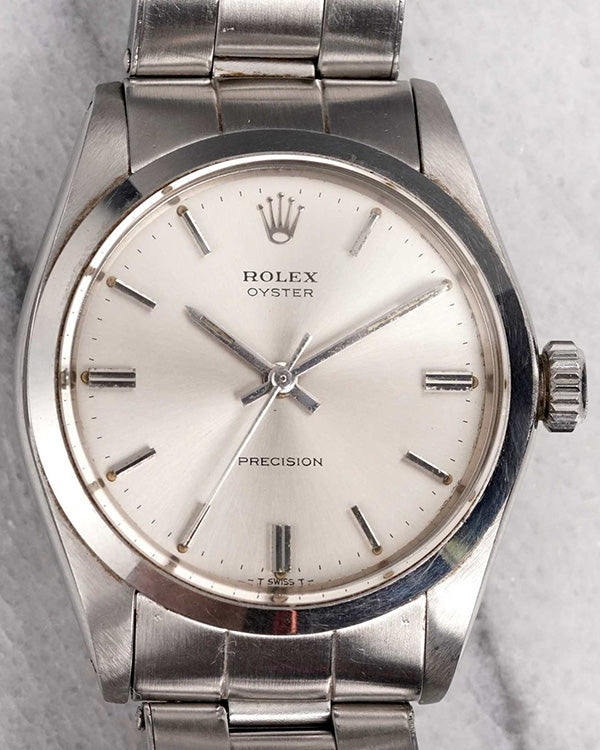 Rolex Oyster Precision 34MM Silver Dial Oyster Bracelet (6426)