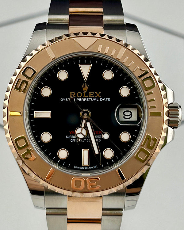 2024 Rolex Yacht-Master 37MM Black Dial Two-Tone Oyster Bracelet (268621)