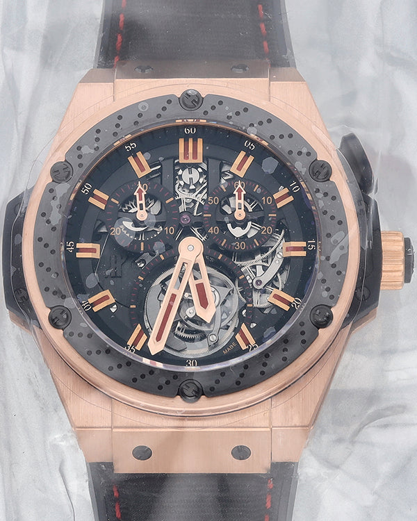 Hublot Big Bang King Power F1 Tourbillon L.E. 48MM Skeleton Dial Rubber Strap (707.OM.1138.NR.FM010)