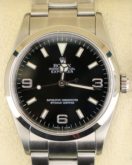 Rolex Explorer 36MM Black Dial Oyster Bracelet (114270)