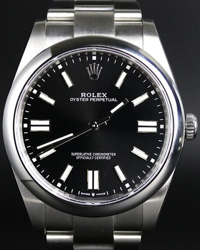 2024 Rolex Oyster Perpetual 41MM Black Dial Oyster Bracelet (124300)