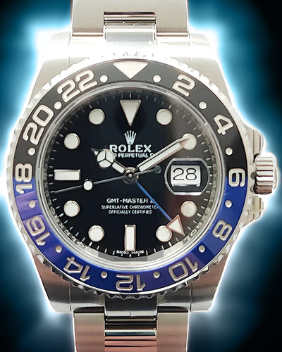 2019 Rolex GMT-Master II "Batman" 40MM Black Dial Oyster Bracelet (116710BLNR)