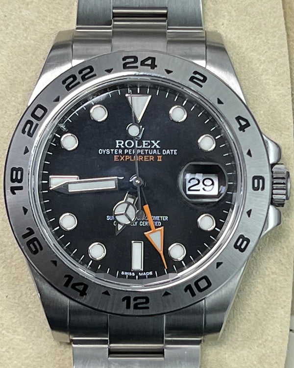 2016 Rolex Explorer II 42MM Black Dial Oyster Bracelet (216570)