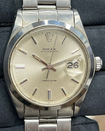 Rolex Oyster Precision 34MM Silver Dial Oyster Bracelet (6694)