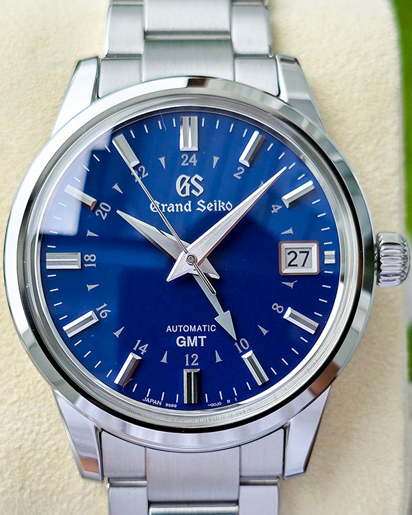 No Reserve - 2024 Grand Seiko Automatic GMT Hodinkee Limited Edition 39.5MM Blue Dial Steel Bracelet (SBGM239)