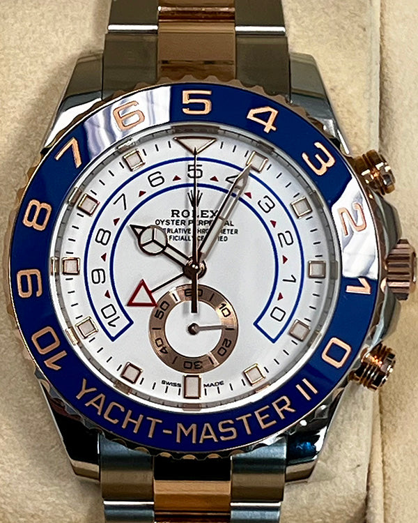 2020 Rolex Yacht-Master II 44MM White Dial Two-Tone Oyster Bracelet (116681)