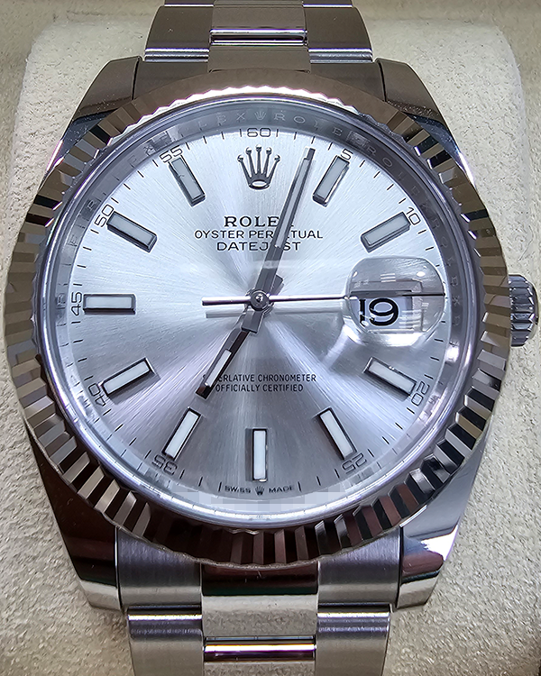 2024 Rolex Datejust 41MM Silver Dial Oyster Bracelet (126334)