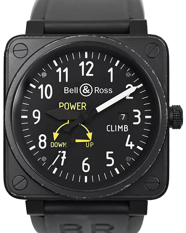 Bell & Ross BR 01-97 CLIMB Limited Edition 46MM Black Dial Rubber Strap (BR01-97 CLIMB)