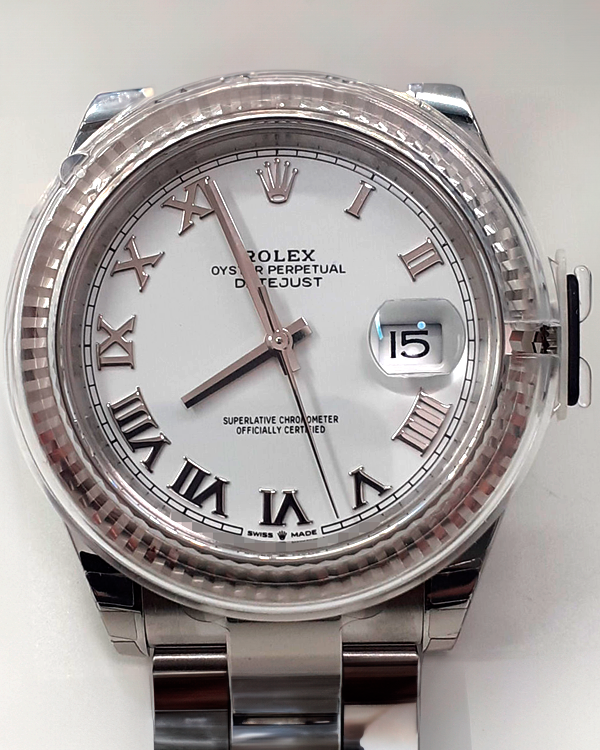 Rolex Datejust 41MM White Dial Steel Bracelet (126334)