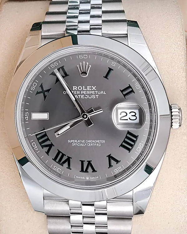 2024 Rolex Datejust "Wimbledon" 41MM Slate Dial Jubilee Bracelet (126300)