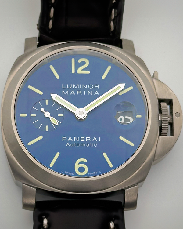 Panerai Luminor Marina Limited Edition 40mm Blue Dial Leather Strap (PAM00282)