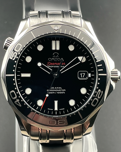 2015 Omega Seamaster Diver 300M 41MM Black Dial Steel Bracelet (212.30.41.20.01.003)