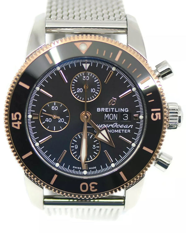 2024 Breitling Superocean Heritage Chronograph 44MM Black Dial Steel Bracelet (U13313)