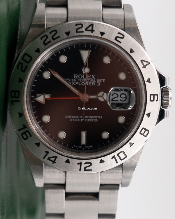 2005 Rolex Explorer II 40MM Black Dial Steel Bracelet (16570)