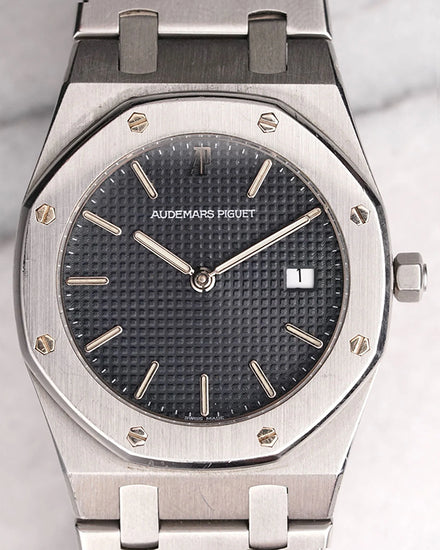 1991 Audemars Piguet Royal Oak Ultra Thin 33MM Quartz Blue-Grey Dial Steel Bracelet (56175ST)