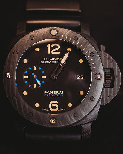 2017 Panerai Luminor Submersible 1950 3 Days 47MM Black Dial Rubber Strap (PAM00616)