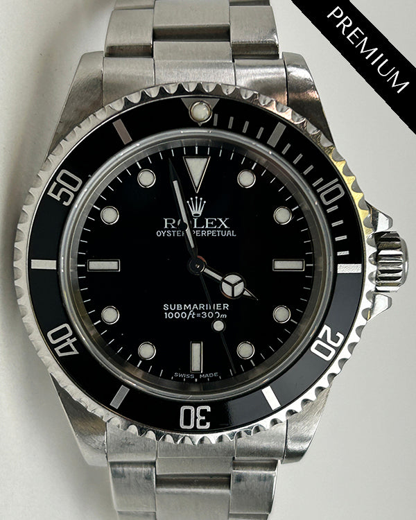 2000 Rolex Submariner No Date 40MM Black Dial Oyster Bracelet (14060)