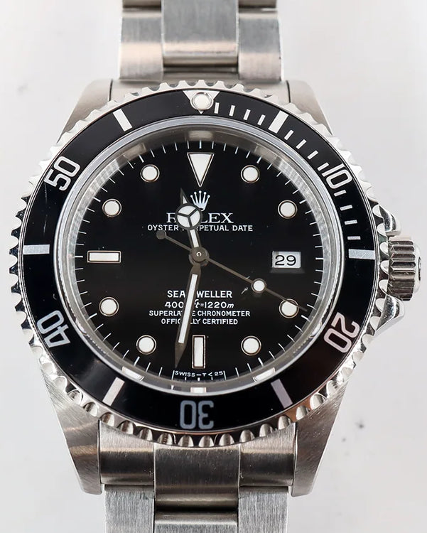 1993 (S Serial) Rolex Sea-Dweller 40MM Black Dial Oyster Bracelet (16600)