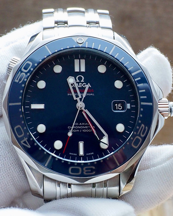 Omega Seamaster 300 41MM Blue Dial Steel Bracelet (212.30.41.20.03.001)