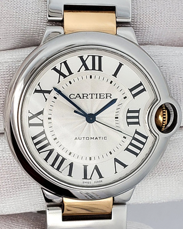 Cartier Ballon Bleu De Cartier 36MM Silver Dial Two-Tone Bracelet (3284)