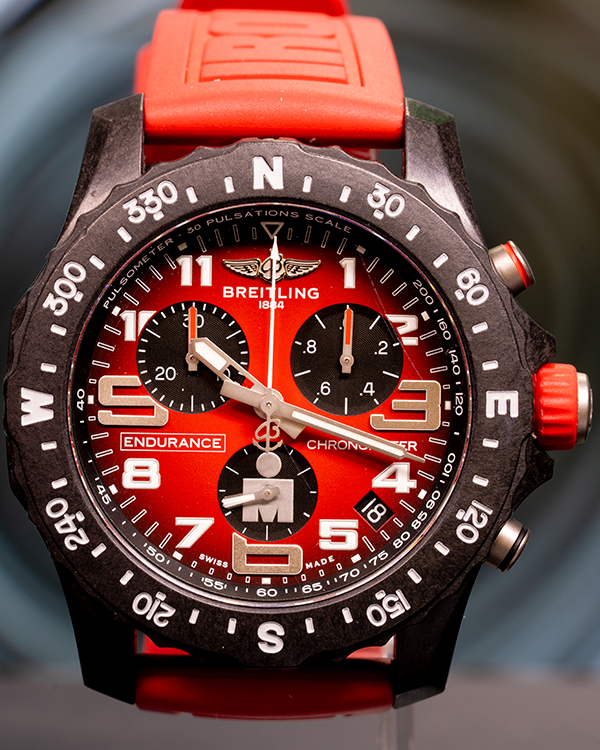 2022 Breitling Endurance Pro "Ironman Edition" 44MM Quartz Red Dial Rubber Strap (X82310)