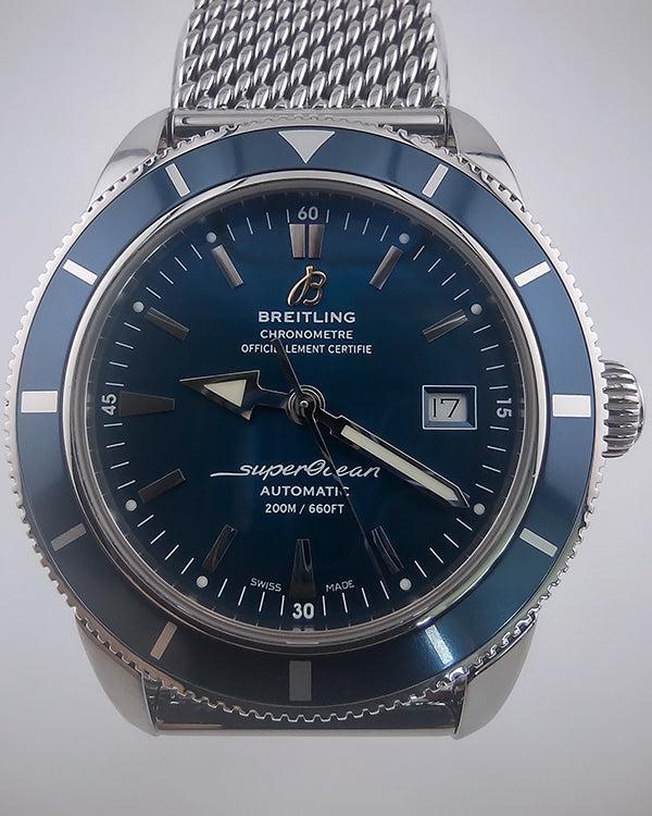 2014 Breitling Superocean Heritage 42MM Blue Dial Steel Bracelet (A1732116/C832)