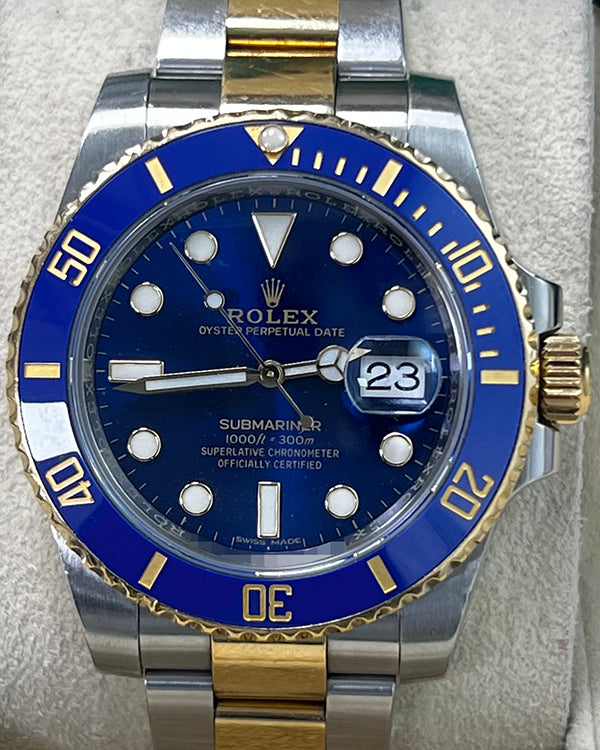 2018 Rolex Submariner Date "Bluesy" 40MM Blue Dial Two-Tone Oyster Bracelet (116613LB)