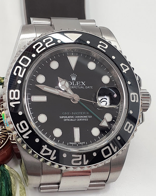 Rolex GMT-Master II 40MM Black Dial Oyster Bracelet (116710LN)