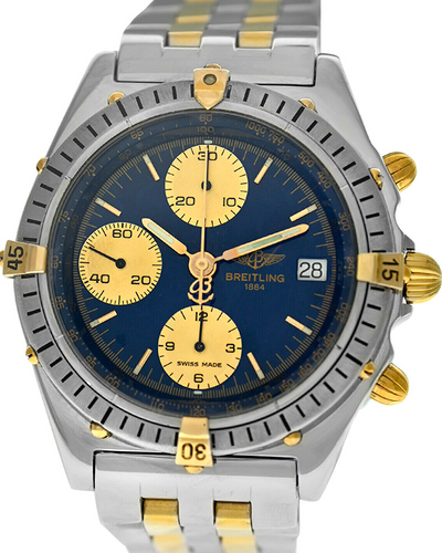 Breitling Chronomat 40MM Blue Dial Two-Tone Bracelet (B13048)