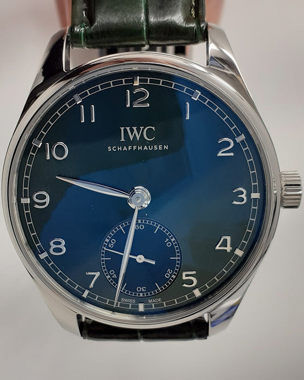 2023 IWC Schaffhausen Portugieser Automatic 40.4MM Green Dial Leather Strap (IW358310)