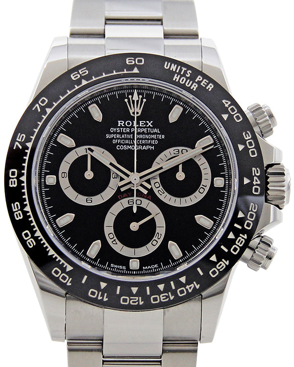 2020 Rolex Cosmograph Daytona 40MM Black Dial Oyster Bracelet (116500LN)