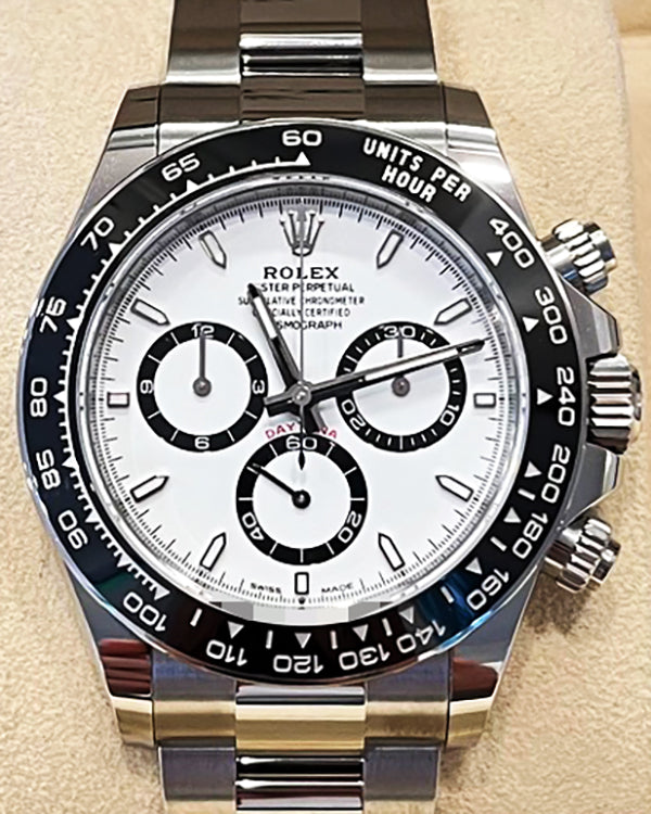 2024 Rolex Cosmograph Daytona "Panda" 40MM White Dial Oyster Bracelet (126500LN)