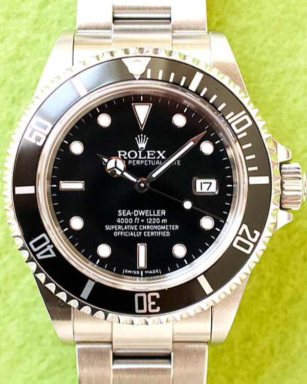 2008 Rolex Sea-Dweller 4000 40MM Black Dial Steel Bracelet (16600)