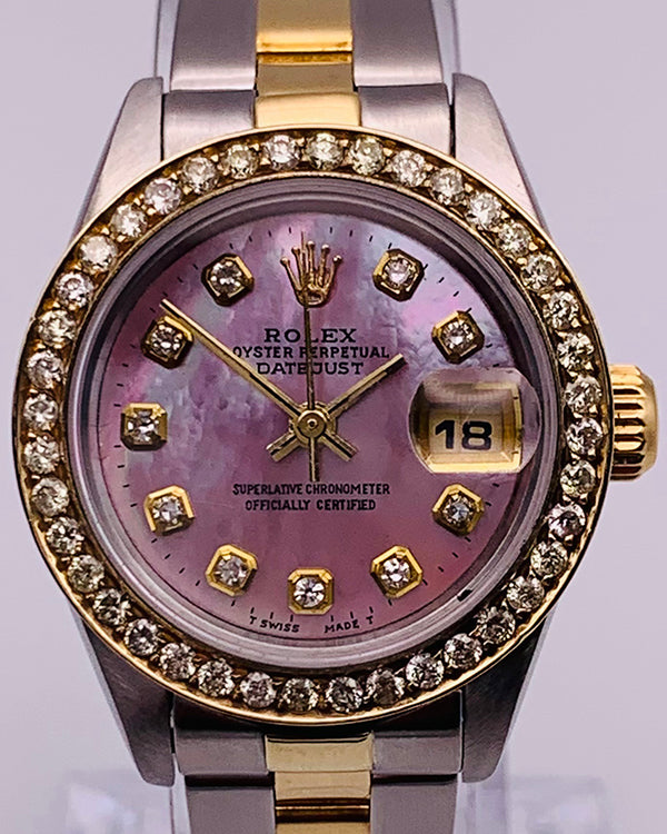 Rolex Lady-Datejust 26MM Aftermarket Mother of Pearl Dial Two-Tone Jubilee Bracelet (69173)