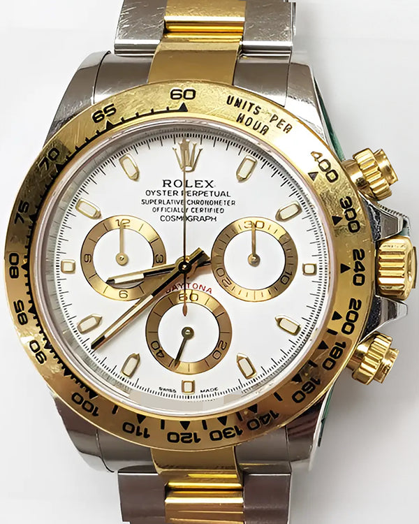 2018 Rolex Cosmograph Daytona 40MM White Dial Two-Tone Bracelet (116503)