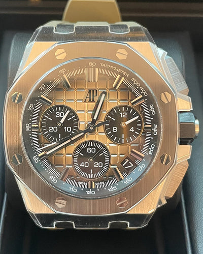 Audemars Piguet Royal Oak Offshore Chronograph 43MM Smoked Light Brown Dial Rubber Strap  (26420SO.OO.A600CA.01)