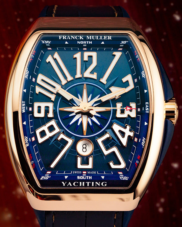 Franck Muller Vanguard 45MM Blue Dial Rubber Strap (V 45 SC DT 5N BL)