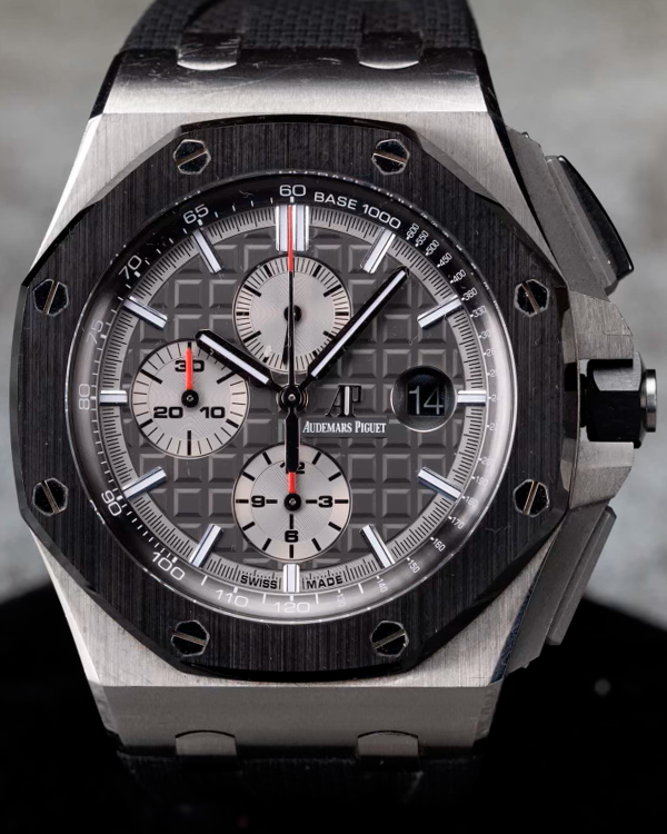 2017 Audemars Piguet Royal Oak Offshore 44MM Grey Dial Rubber Strap (26400IO.OO.A004CA.01)