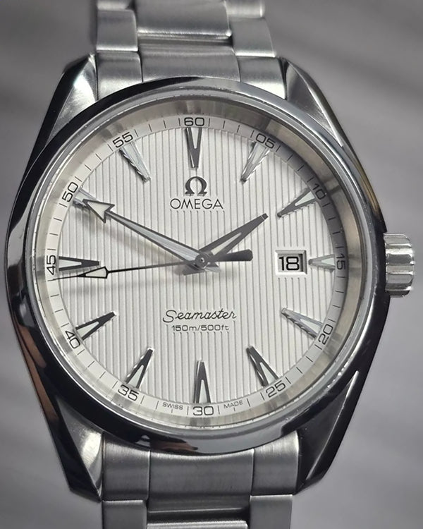 2011 Omega Seamaster Aqua Terra 150M 38.5MM Quartz Silver Dial Steel Bracelet (231.10.39.61.02.001)