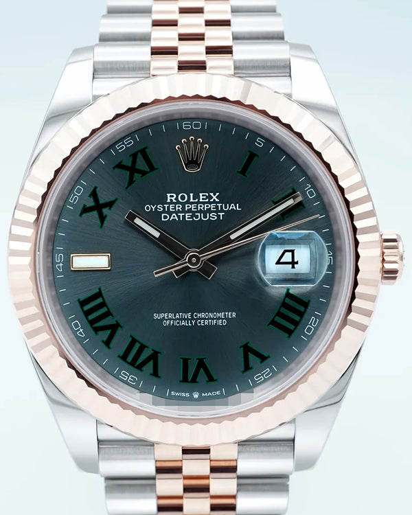 2022 Rolex Datejust "Wimbledon" 41MM Slate Dial Two-Tone Jubilee Bracelet (126331)