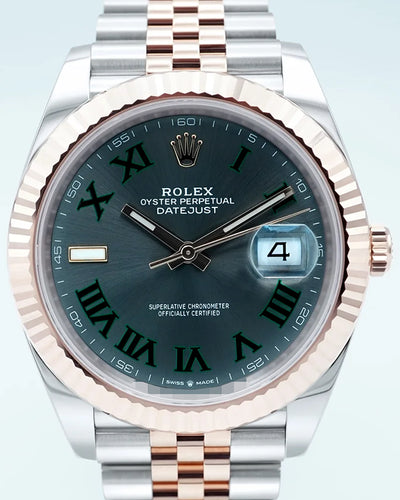 2022 Rolex Datejust "Wimbledon" 41MM Slate Dial Two-Tone Jubilee Bracelet (126331)