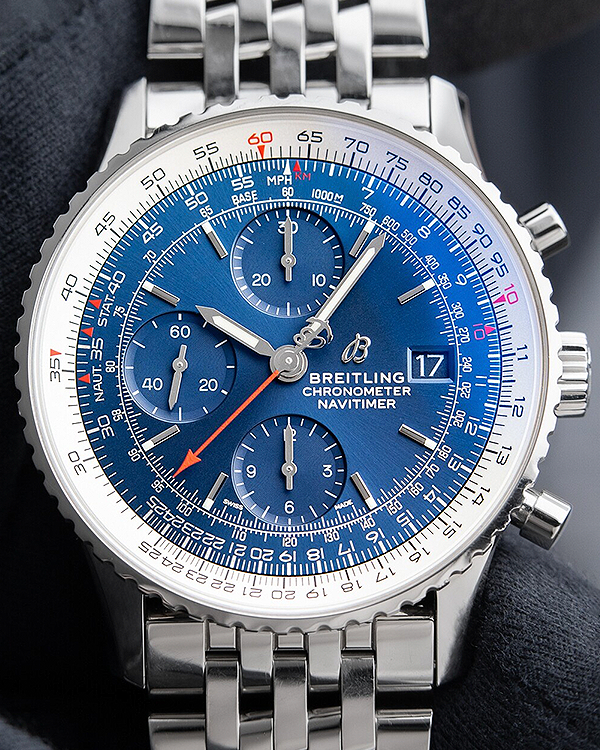 2020 Breitling Navitimer Chronograph 41MM Blue Dial Steel Bracelet (A13324)