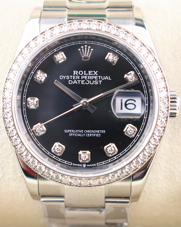 2019 Rolex Datejust 36MM Black Dial Oyster Bracelet (126284RBR)