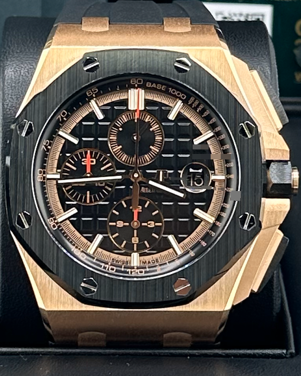 2020 (K Serial) Audemars Piguet Royal Oak Offshore Selfwinding Chronograph 44MM Black Dial Rubber Strap (26401RO)