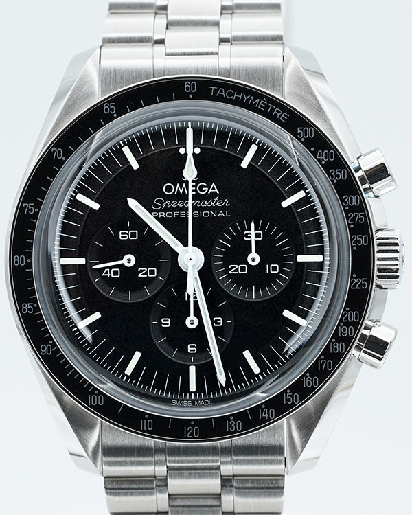 2024 Omega Speedmaster Professional Moonwatch 42MM Black Dial Steel Bracelet (31.30.42.50.01.001)