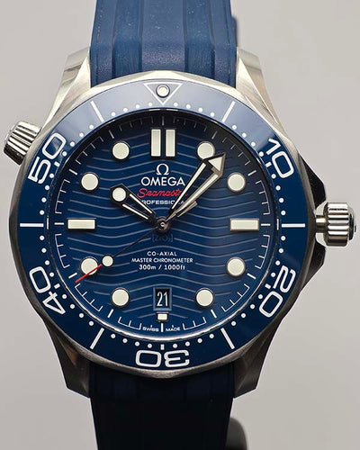 2023 Omega Seamaster Diver 300M 42MM Blue Dial Rubber Strap (210.32.42.20.03.001)